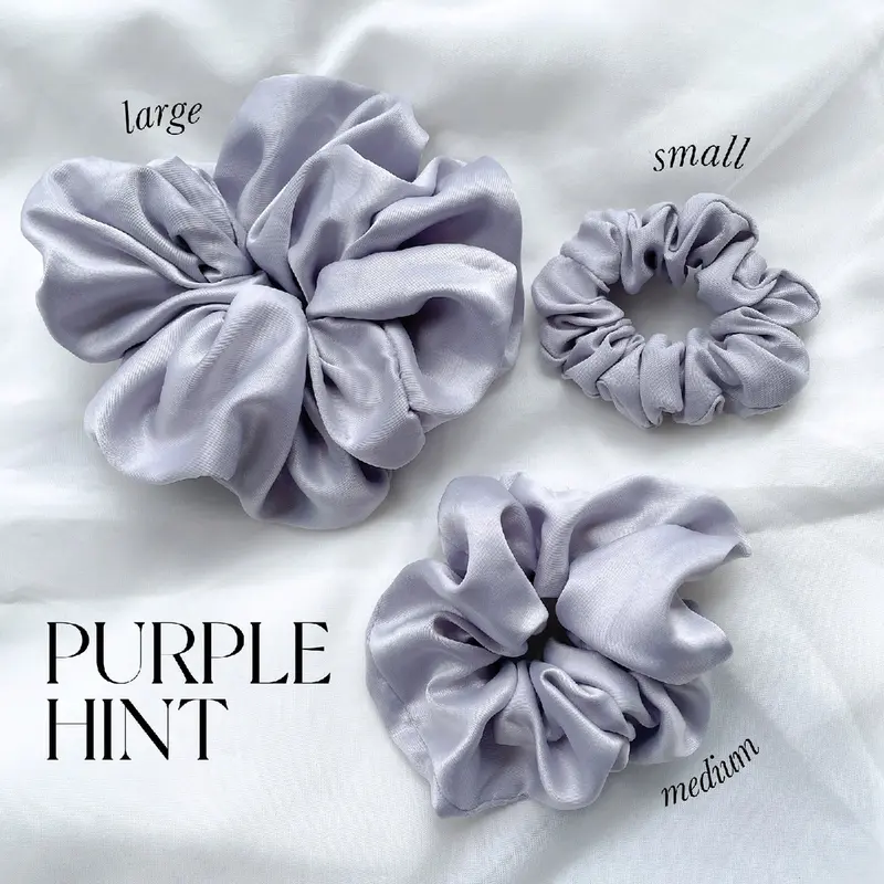 Sateen Scrunchies Purpple Variant 0