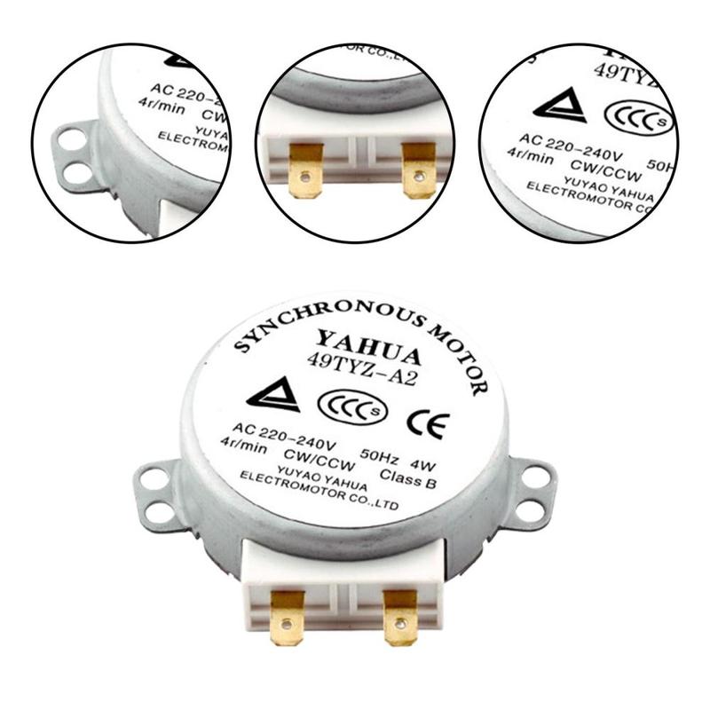 Product Introduction of Microwave Oven Turntable Motor 4RPM Microwave Oven Turntable Synchronous Motor Repairing Accessories Microwave Synchronous Motor 1