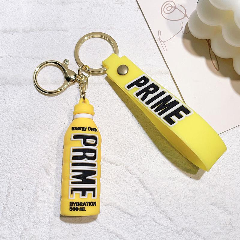 Product Introduction of Creative Simulation Energy Beverage Bottle Keychain Cute Three-Dimensional Prime Wine Bottle Key Chain Cars and Bags Hanging Ornament 25