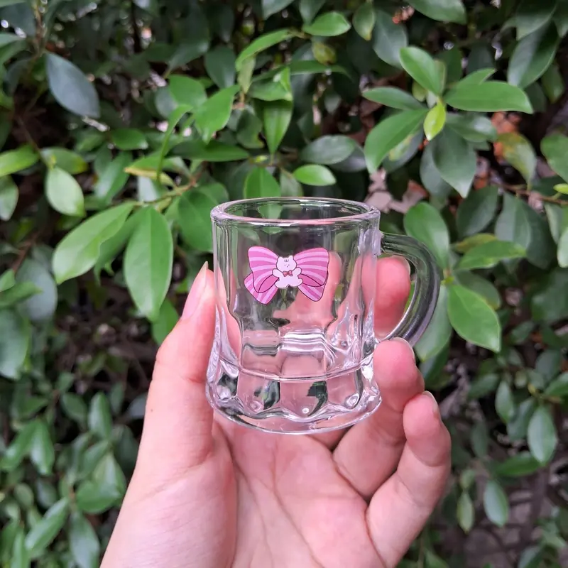 Ly Thủy Tinh Mini Dễ Thương - Dung Tích 50ml 4