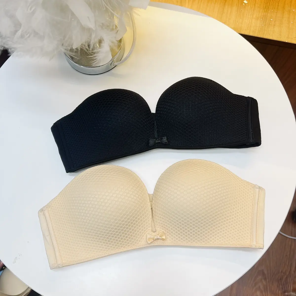 (K18) Áo ngực su đúc không dây  chống tuột (from nhỏ) - ADP Nữ Women Bra Voan