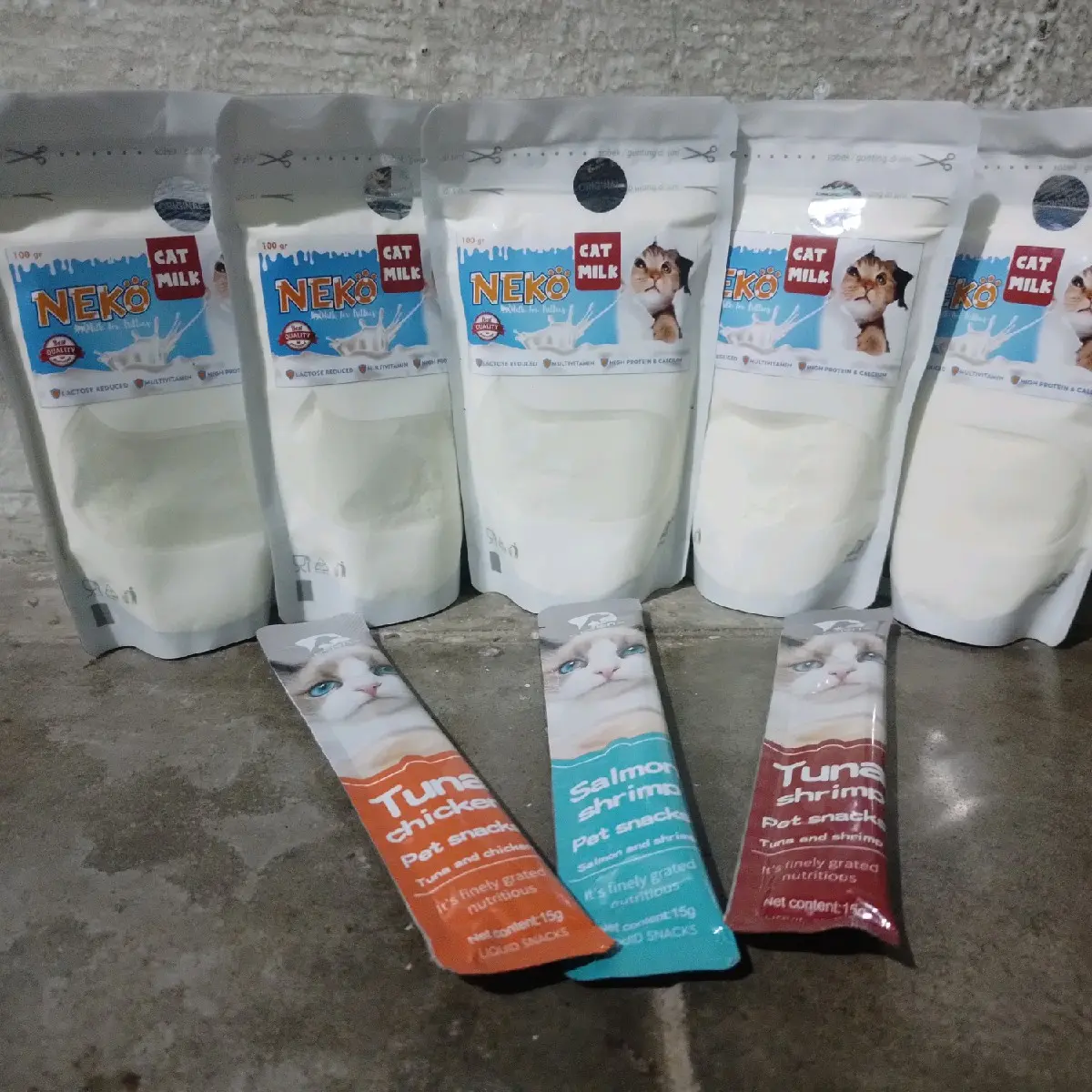 susu kucing NEKO kitten, dan snack kucing dewasa, bayi baru lahir,