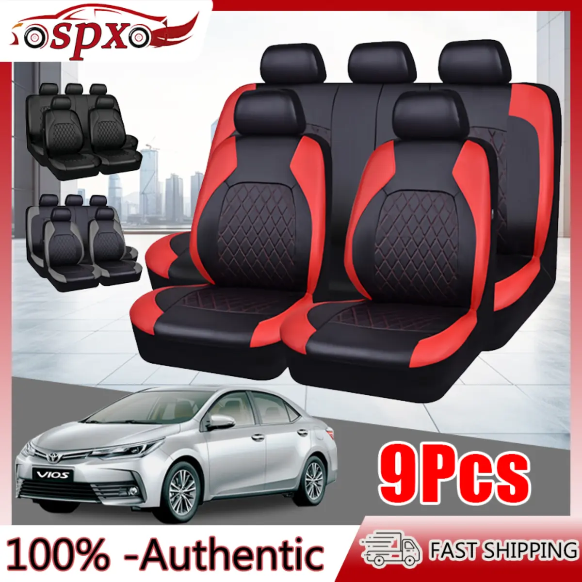 Leather car seat cover cushion 5-seat universal model fully surrounded  car seat protector Applicable to 98% of five-seater Sedan/SUV/Hatchback
