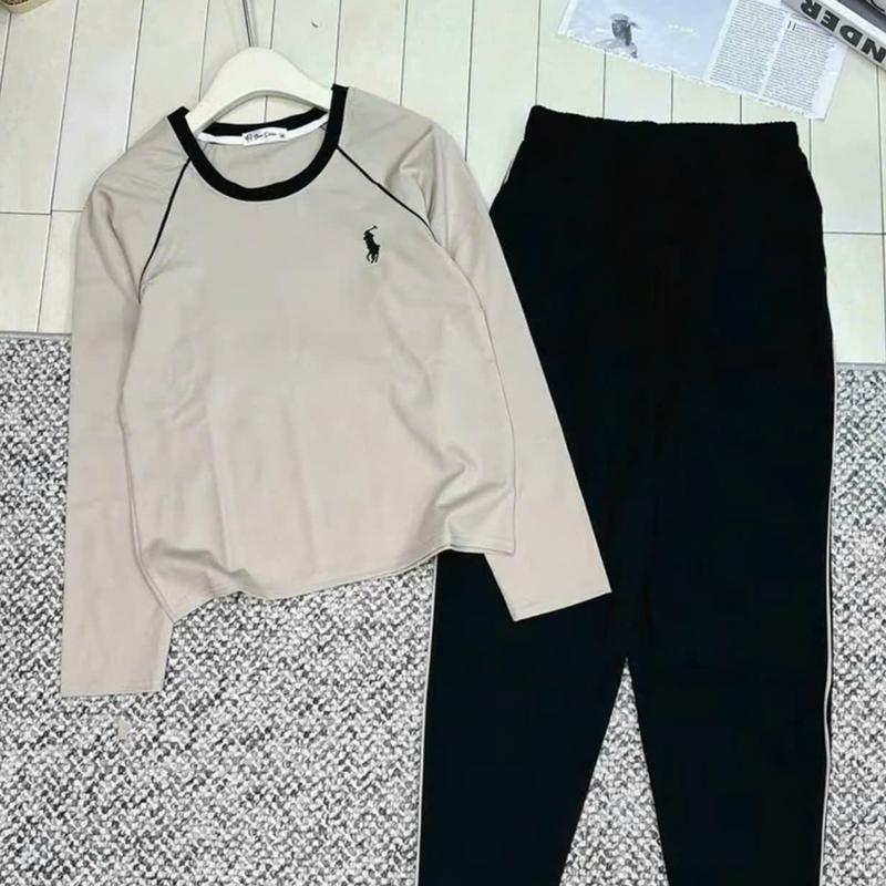Bộ Thu Đông Dài Tay Nữ Umi Xleo Cổ Tròn Phối Viền Thêu Ngựa - Chất Liệu Mềm, Mịn, Thoáng, Không Phai Mầu Women 6