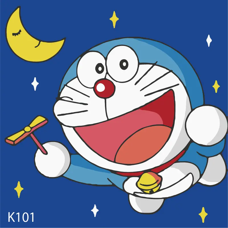 Tranh Số Hóa DORAEMON  [20x20, căng sẵn khung, cọ, màu, 11 món ...] Diy Vẽ Tranh Tô Màu Làm Đồ Handmade Handmade Diy Vẽ Tranh 1