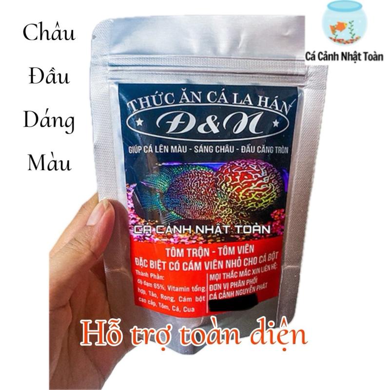 Thức Ăn Viên Tôm Trộn Cho Cá La Hán Lên Đầu Lên Màu Dáng Đẹp Cá Sung Đ&N Dạng Hạt