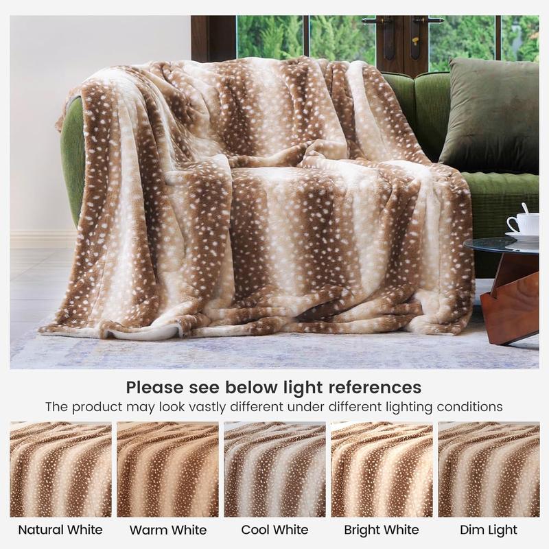 Non shedding faux fur throw sale