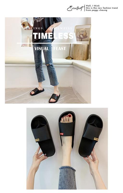 Product Introduction of Selipar Pasangan, Gaya Ringkas, Warna Pepejal, Hitam, Sesuai untuk Semua Musim, Lelaki dan Wanita, Tapak Lembut, Sandal Tidak Licin, Sesuai untuk Musim Bunga dan Musim Panas 2024 Ketibaan Baru 6
