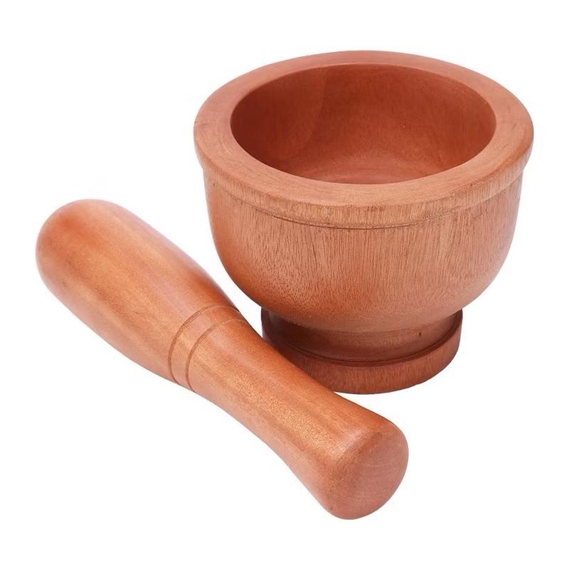  Bộ chày cối giã bằng gỗ tự nhiên an toàn cho sức khoẻ - làm từ gỗ nguyên khối - dùng bền 