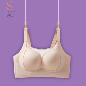 Women's Plus Size Full Coverage Minimizer Bra Lift Up Push Up Seamless Side Control Strapless Shapewear