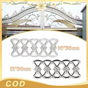 —Stainless Steel 201— Bunga Dekorasi Silver 10×30cm 12×30cm Lapisan Ganda Tahan Lama Aksesoris Rumah