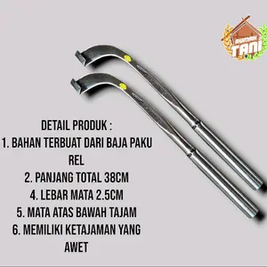 PISAU SADAP KARET BAJA PAKU REL / PISAU DERES KARET / PISAU SADAP BAJA SUPER TAJAM