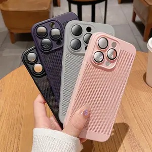 Premium Cooling Case Airway Cooling Net Case For Samsung A55 A54 A35 A56 A05 A05S A06 A14 A15 A16 A26 A36 S23 S24 FE S25 Ultra Case Anti Panas Super Slim Phone Case