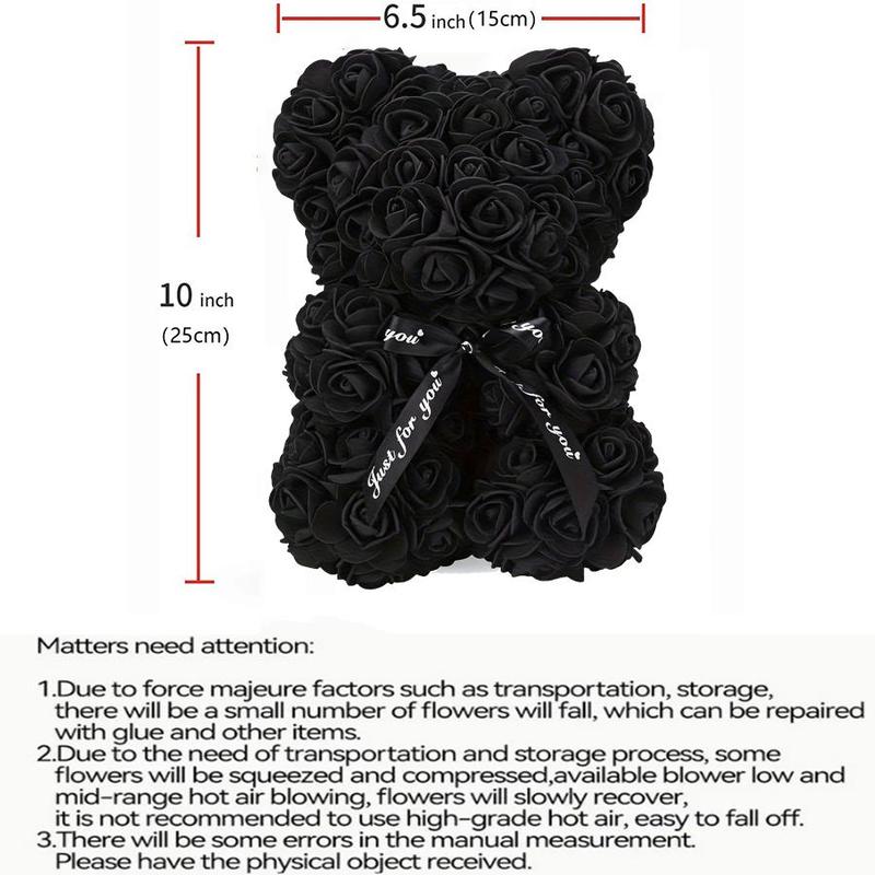 Artificial Rose Bear, Creative Teddy Bear, Creative Gift for Friend & Family, Anniversary, Wedding, Birthday 1