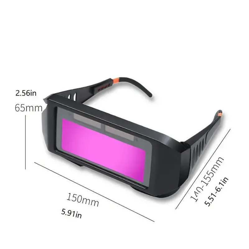 Auto-dimming Welding Glasses, Welding Protective Glasses, Lightweight Welding Glasses with LCD Screen, Solar Energy Eyes Glasses 1