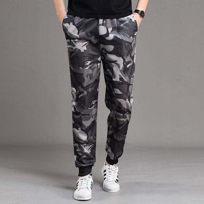 Autumn Trousers Men Stretch Camouflage Pant Casual Leg Fitting Sweatpants Loose Wear-resistant Trousers 3