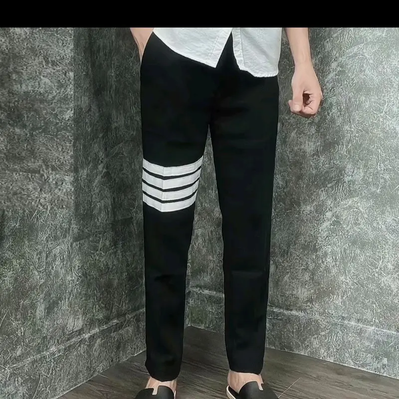 Quần âu nam 4 sọc trắng mẫu hót cho học sinh hàng đẹp Menswear 4