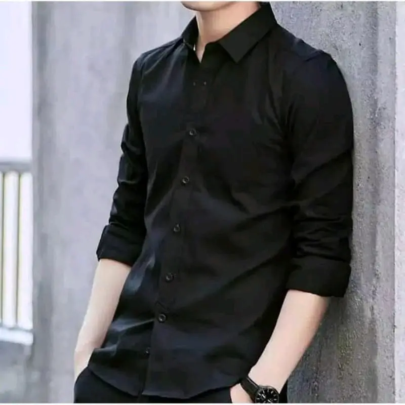 KEMEJA LENGAN PANJANG Polos Formal Casual Slimfit 0