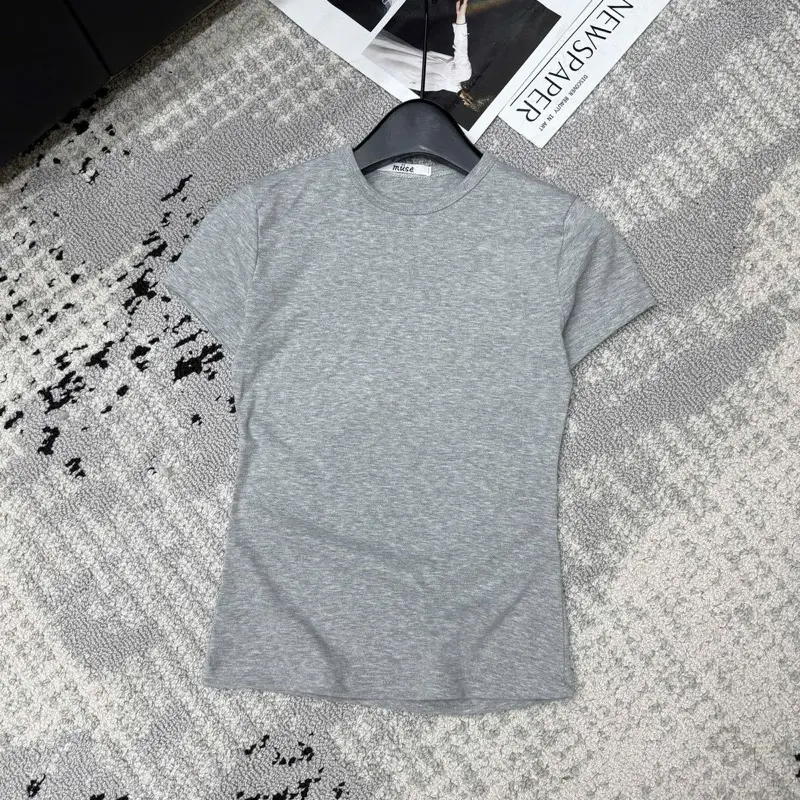 Áo zip basic cổ tròn bọc viền/Áo thun zip co giãn tay cộc dáng body-Fom chuẩn như mẫu 6