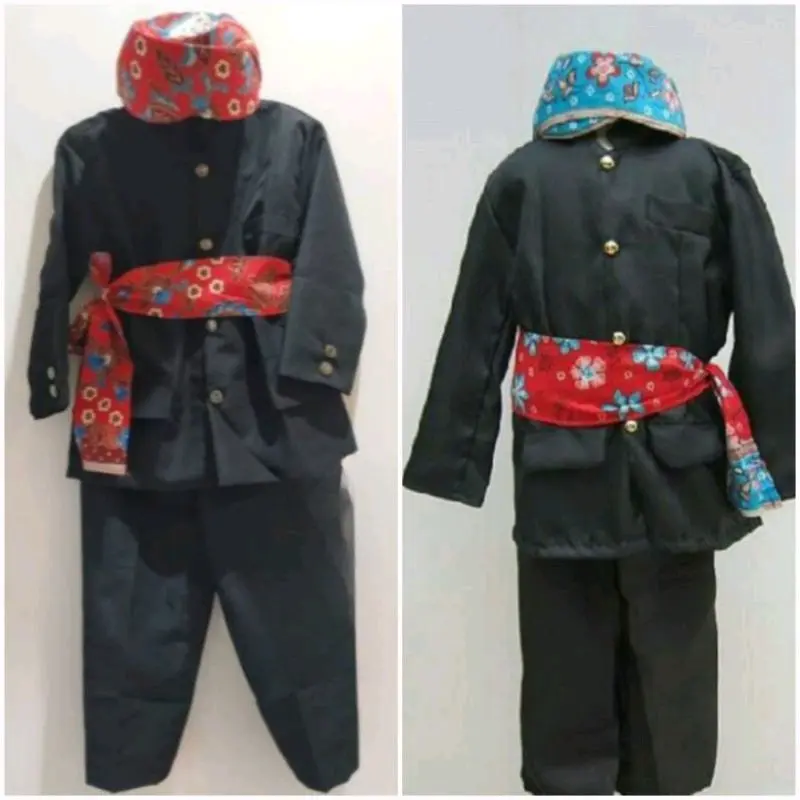 Baju Adat Betawi Abang Jakarta Anak // Baju daerah Jakarta  // Beskap Betawi