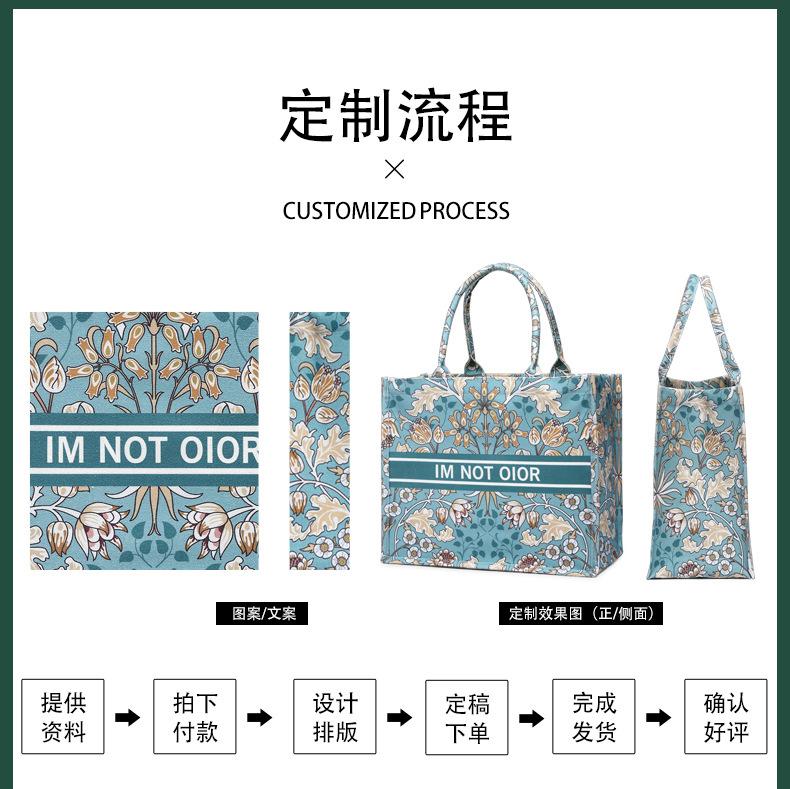 Product Introduction of Women's Bag Women's Bag Thick Retro Canvas Bag Custom in Stock Three-Dimensional Canvas Reticule Environmental Protection Shopping Bag Canvas Tote Bag 6