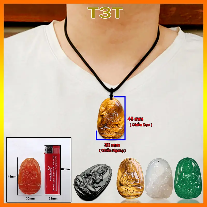 Vòng cổ phật bản mệnh văn thù bồ tát tuổi Mão - Có đủ màu - T3T 2