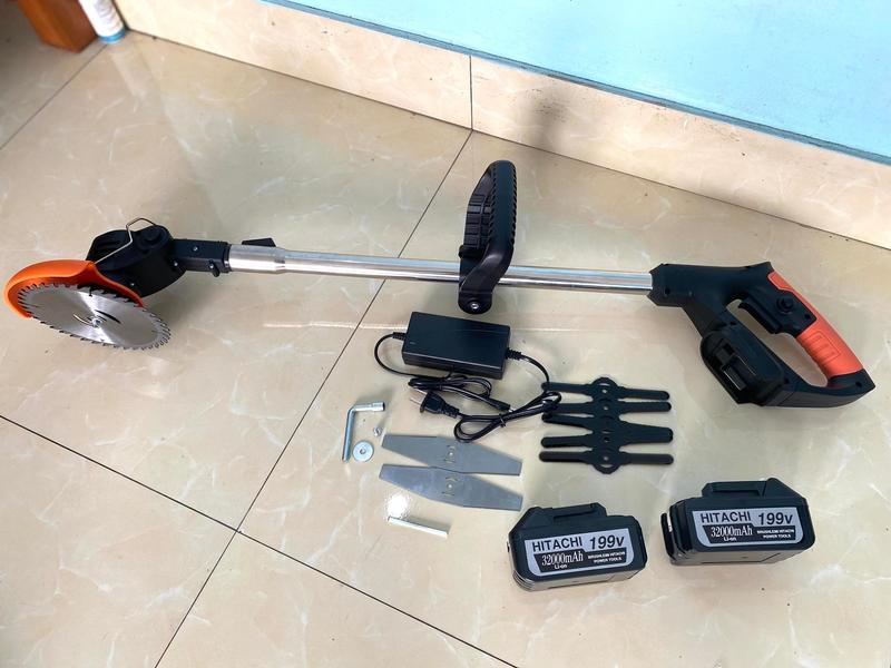 Máy cắt cỏ dùng pin cầm tay HiTachi 199v máy phát cỏ tặng bộ dụng cụ làm vườn