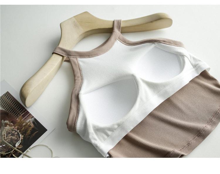 Product Introduction of HOT No-wear bra One-piece with breast pad crop top, off-the-shoulder top for women Womenswear Lingerie Comfort Basic 4