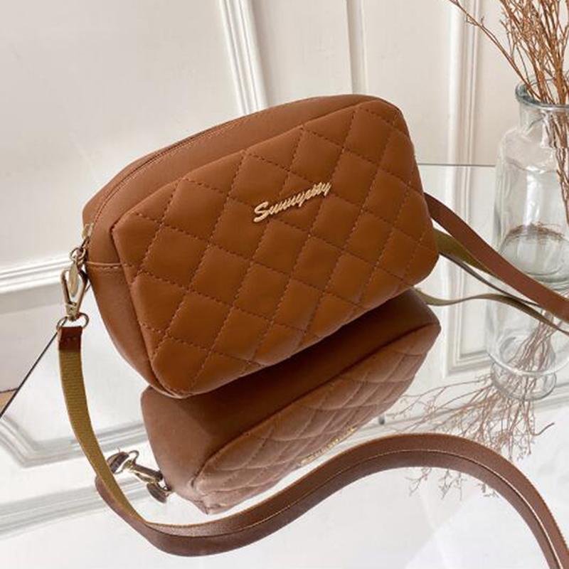 Fashion Women PU Leather Bags Messenger Bag Shoulder Crossbody Bag Chain Bag 1