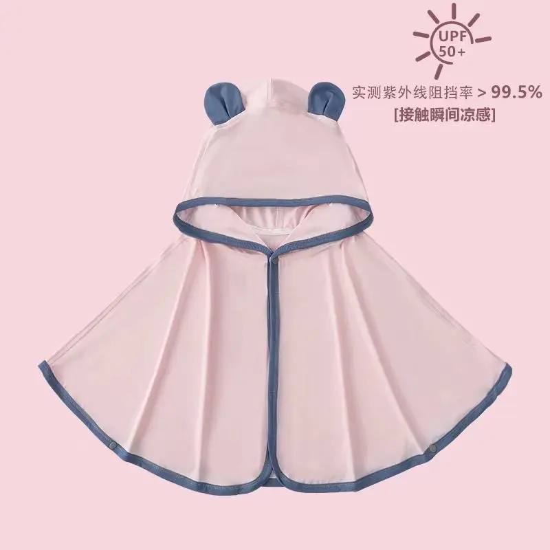 Áo choàng chống nắng cho Em Bé Hàng mới về mùa hè, làm bằng lụa Lạnh mỏng, quần áo chống nắng, thích hợp cho Em Bé và trẻ sơ sinh, áo choàng, áo gió 4