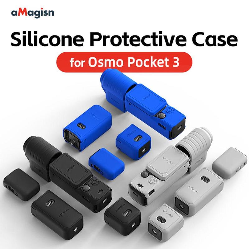 AMagisnỐp Bảo Vệ Silicon Cho DJI Osmo Pocket 3 Phụ Kiện Máy Ảnh Hành Động Gimbal DJI
