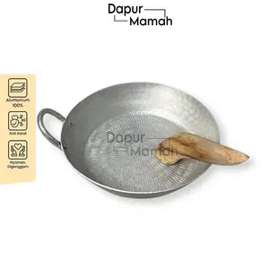 COD Cobek Kuping 20 Cm Geratis Ulekan Alumunium Tebal Anti Karat