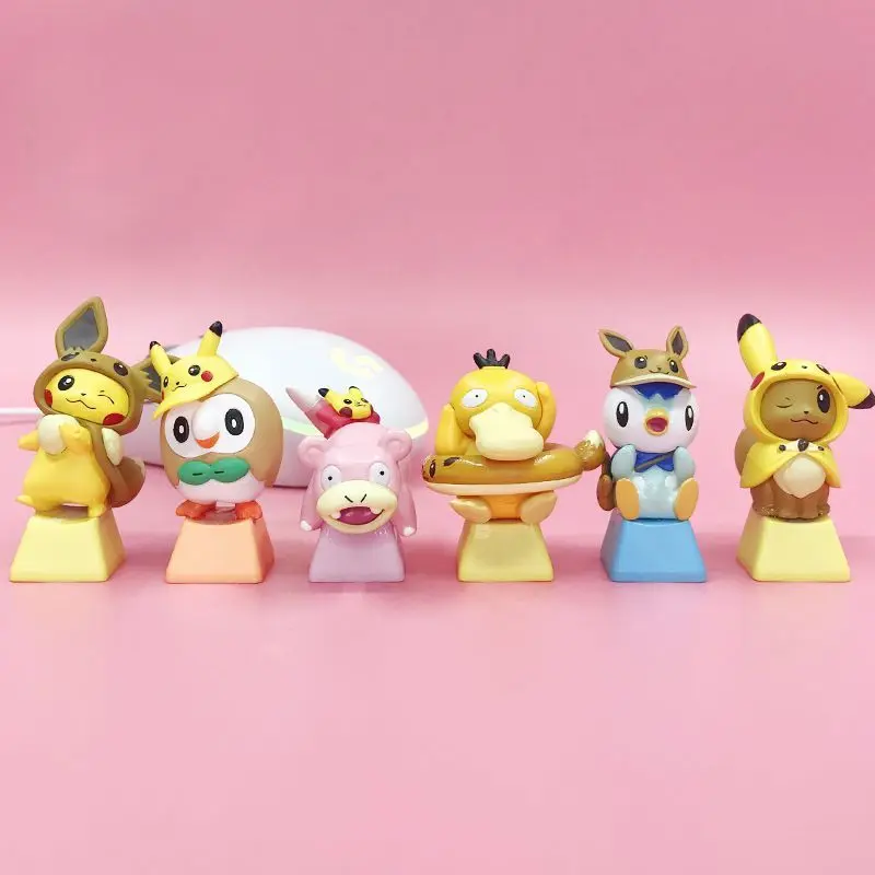 Pikachu Cartoon Key Cap Pokemon Pokemon Pokémon Mechanical Keyboard Keycaps Key Cap Pokemon Key Cap
