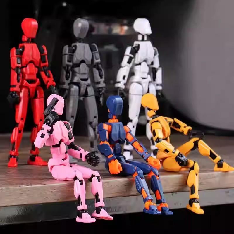 Bisa COD Dummy 13 Action Figure Articulated 3D Printed Statue Toys Kids Adults Parent-Children /Manekin 3D Movable Mannequin Dummy13 Mainan Pergeseran Bentuk Bergerak Multi-Sendi 3