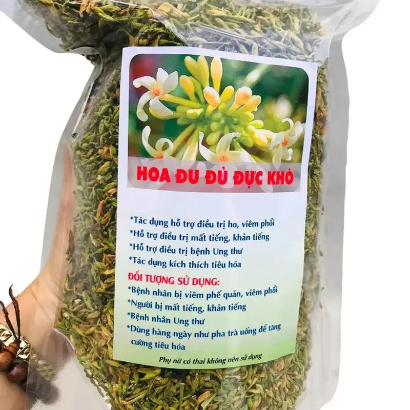 1kg hoa đu đủ đực khô Chè Trà Tea, 0