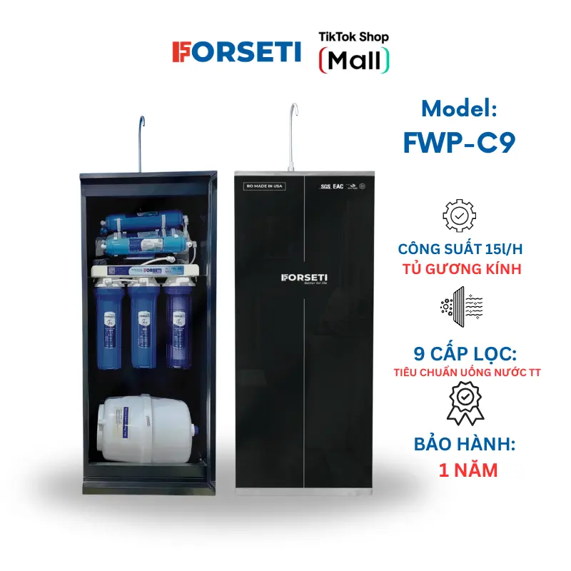 Máy lọc nước Forseti FWP-C9 Tiêu chuẩn uống nước trực tiếp 9 cấp lọc Hàng chính hãng 0