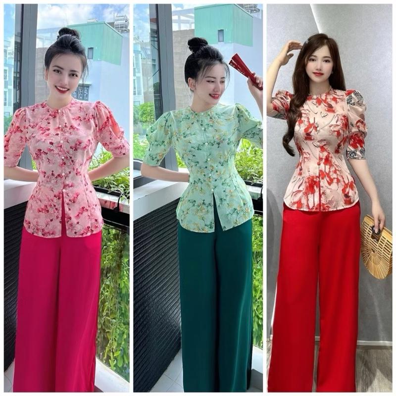 [XẢ KHO 99k] BỘ BÀ BA LỤA QUẦN SUÔNG LỤA 1