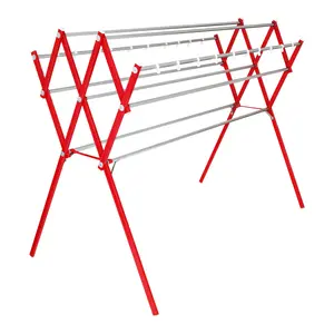 Jemuran Pakaian Rak Baju Besar 1,8 Meter 9 Palang Galvalum Red Anti Karat