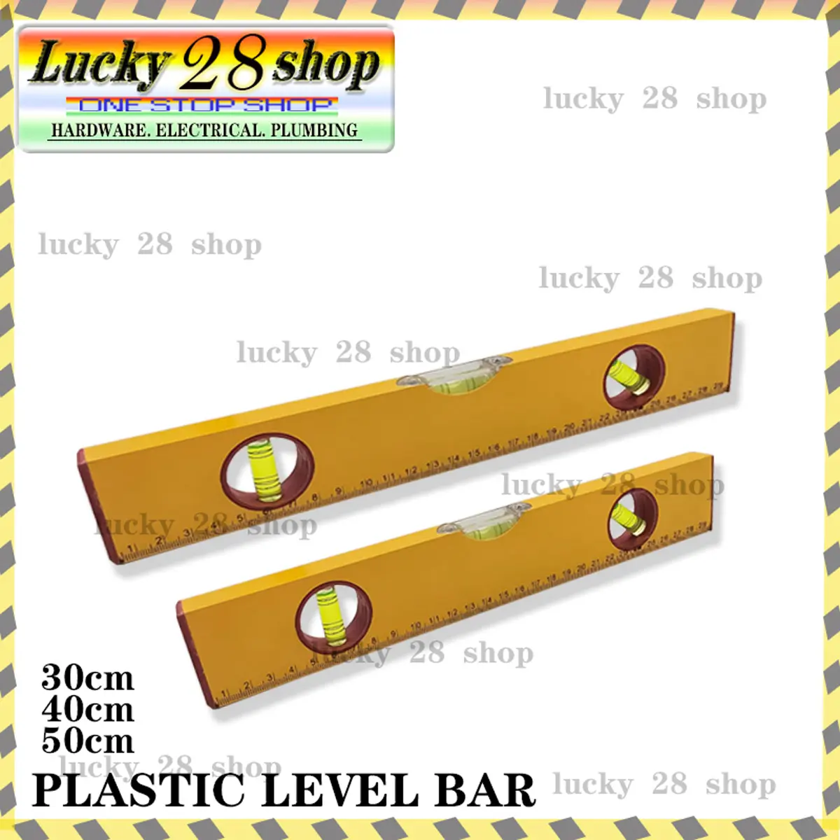 PLASTIC LEVEL BAR RULER FOR CONSTRUCTION (30CM/40CM/50CM) - TikTok Shop ...