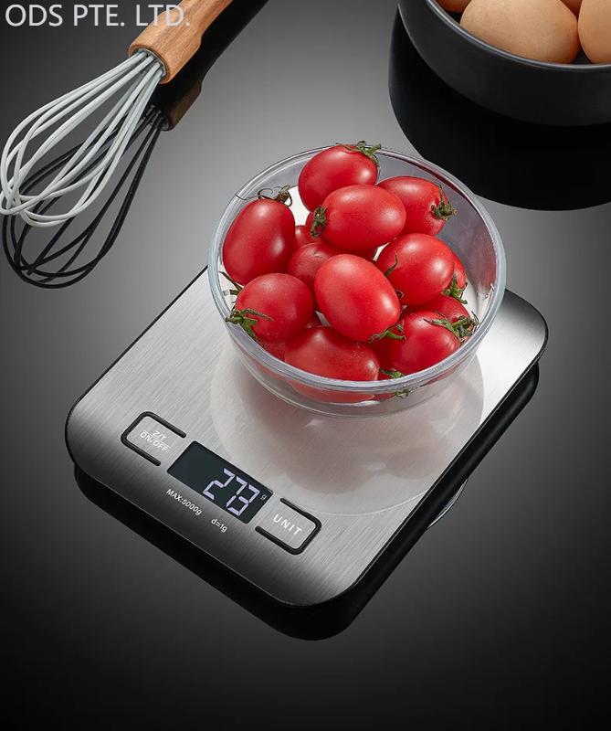 Product Introduction of Digital Kitchen Scale LED Display 5kg/1g Stainless Steel Panel Electronic Scales Home Jewelry Food Snacks Weighing Baking Tools 2