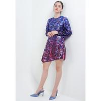 Gambar Lavon Dress In Purple Pink Print - S dari Sophistix Store Kota Tangerang Selatan 4 Tokopedia
