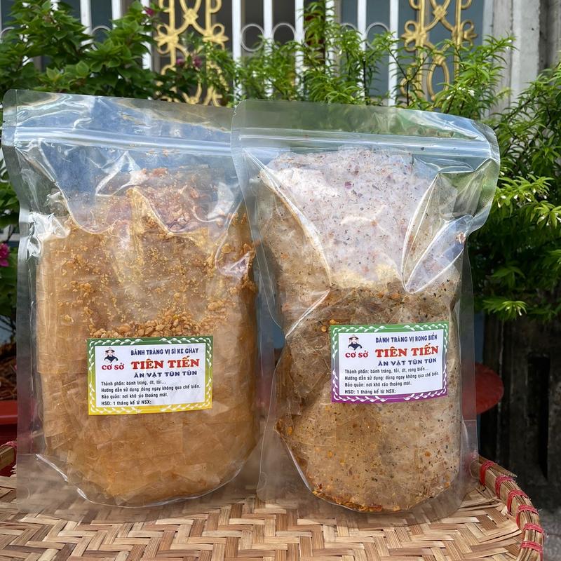 Combo trộn 2 vị 500g bánh tráng rong biển + bánh tráng trộn muối tôm nhuyễn cay Snack Ăn Vặt
