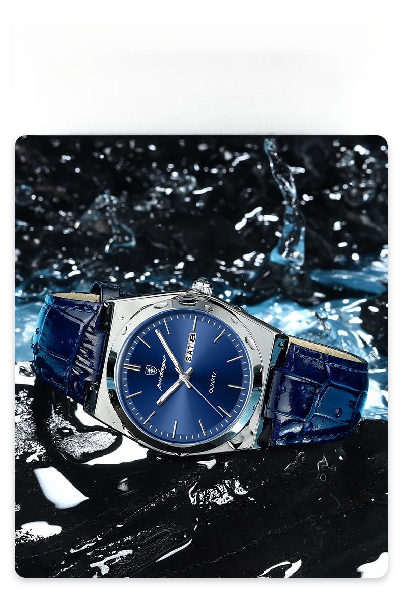 Product Introduction of Ultra-Thin Men's Watch Waterproof New Quartz Watch Men chuan  watch 12