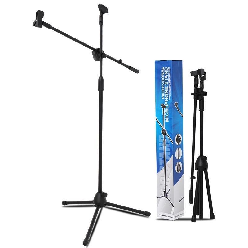 Chân Stand Kèm Mic - Chân Đế Đứng Kèm Kẹp Và Mic, Điều Chỉnh 360 Độ Và Chiều Cao Chân 0