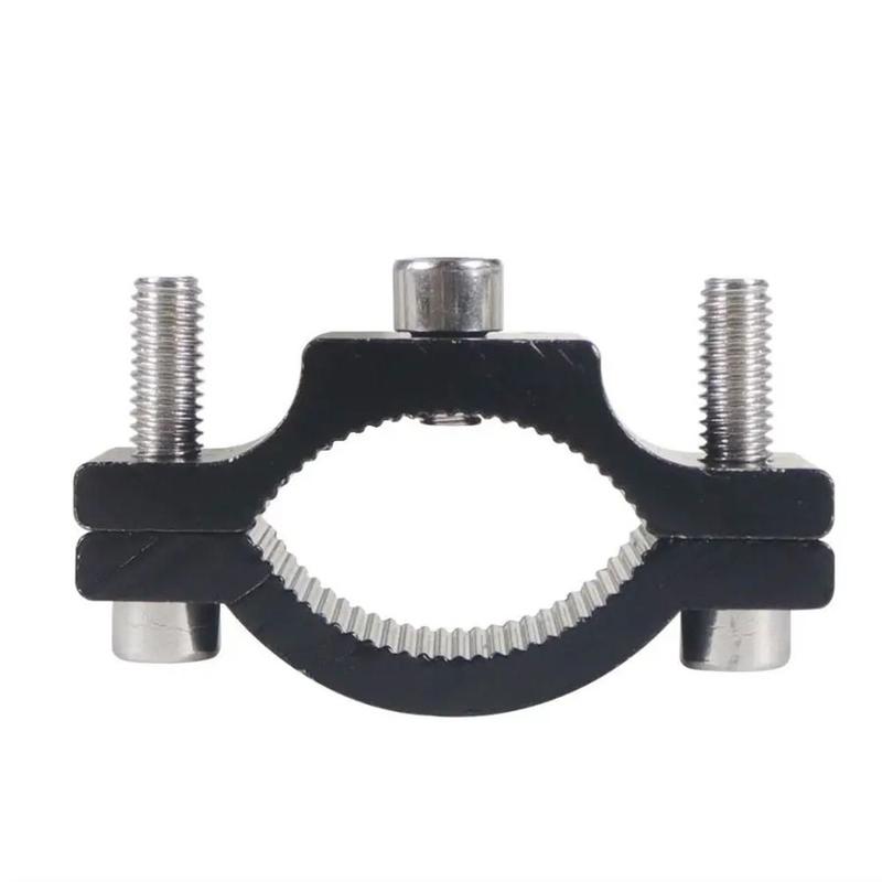 Product Introduction of 1Pcs High Quality Electric Bike Motorcycle Spotlight Holder Handlebar Frame Pipe Bicycle Accessories Phone Headlight Bracket Fixed Chips Aluminium Multifunctional Clamp For 18.5-33.5mm Front Fork 17