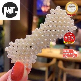 Kẹp Tóc Đính Ngọc Trai Đơn Giản Dễ Thương Cho Nữ 5