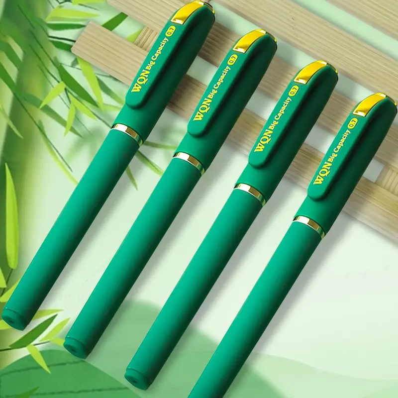 0.7mm Green Ink Gel Pen (3/6pcs), Smooth Writing Gel Pen, Office Supplies, School Supplies, Writing Stationery 2