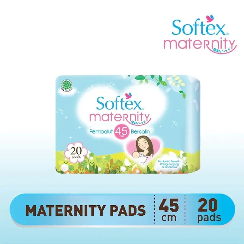 Softex Maternity  Pads 45cm Isi 20 Pads - Pembalut Bersalin 45 cm 0