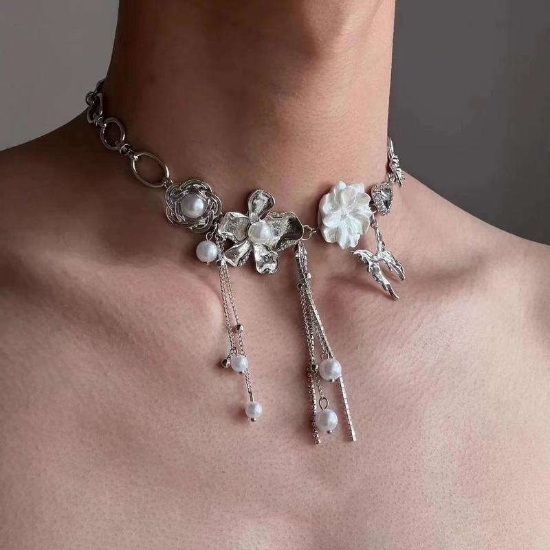 Product Introduction of Vòng Cổ Choker, Phong Cách Đường Phố Punk, Dành Cho Nam Giới, Dây Chuyền Xương Đòn Cao Cấp, Đồ Trang Trí Y2g Văn Hóa Phụ, Ngọt Ngào Và Ngầu, Cổ Áo Hoa Jewelry trang  sức  titan  cao  cấp  hàng  hiệu 22