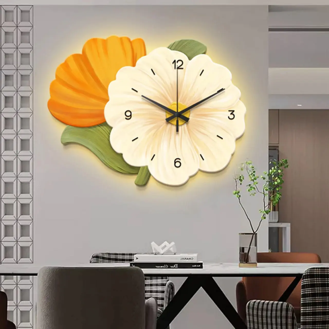 Đồng Hồ Đèn Led Tranh Tráng Gương Cao Cấp, Decor, Trang Trí Phòng Khách, Showroom, Spa, Nail, Quán Cà Phê, Quà Tặng Trang Trí Nhà Treo Tường